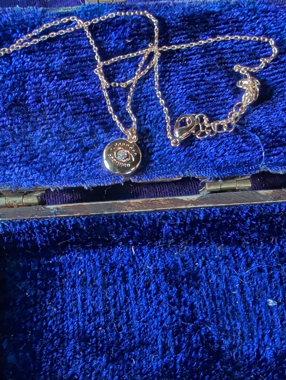 Delicate Rose Gold Disc Pendant Necklace - Women Jewelry